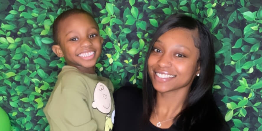 Chrishá Jackson with her son, Amari. (Photo provided) 