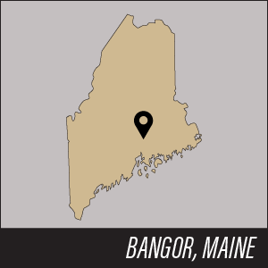 Map of Bangor, ME