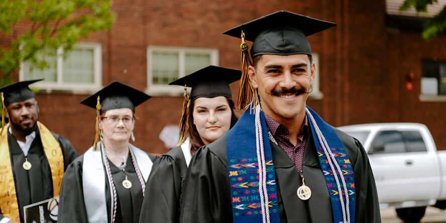 Nearly 1,500 graduates attended the 2023 Spring Purdue Global commencement ceremonies in West Lafayette, Indiana.