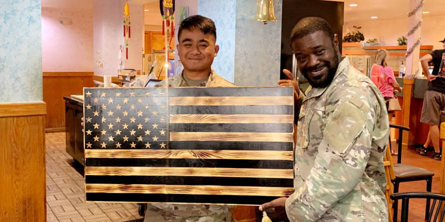 Cliford received a going away plaque from his platoon at Fort Polk, LA in 2021. This gift recognized his hard work, dedication, effort and contributions to his unit before he moved on to a new chapter in the Army. (Photo provided)