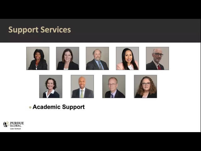 Screengrab of Purdue Global Law School virtual tour