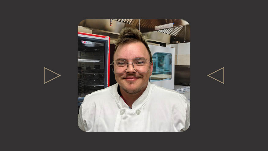 Purdue Global’s Westley Penland in a US Foods kitchen.