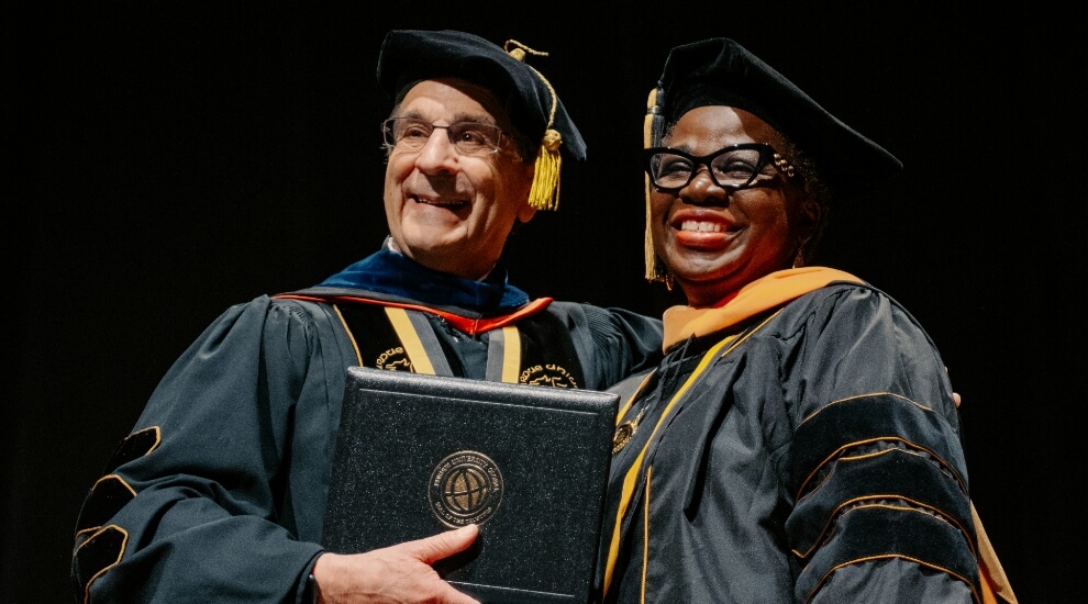 Purdue Global graduate Sade Adeojo