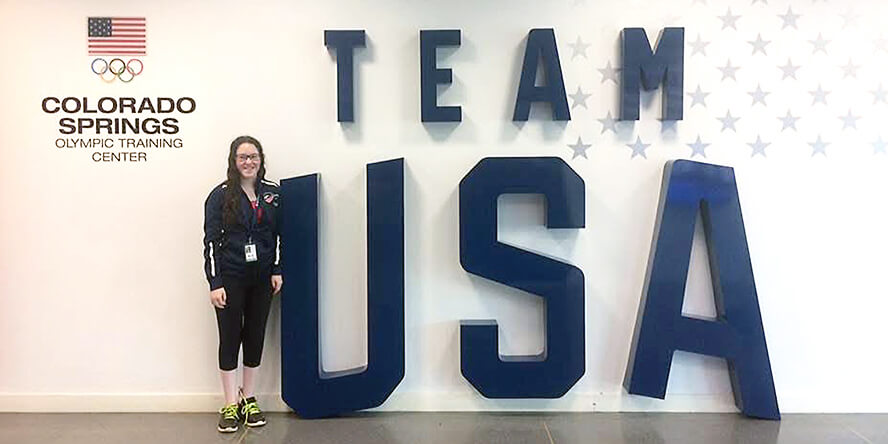 At Team USA’s training center in Colorado Springs (Photo provided) 