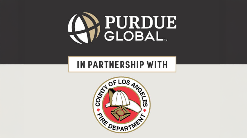Purdue global in partnership with County of Los Angeles Fire Department