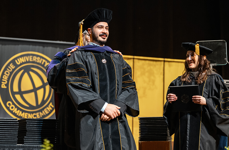 Joud Elias is focused on contracts and government acquisitions after he earned his degree from Purdue Global Law School. (Purdue Global photo/John Underwood)
