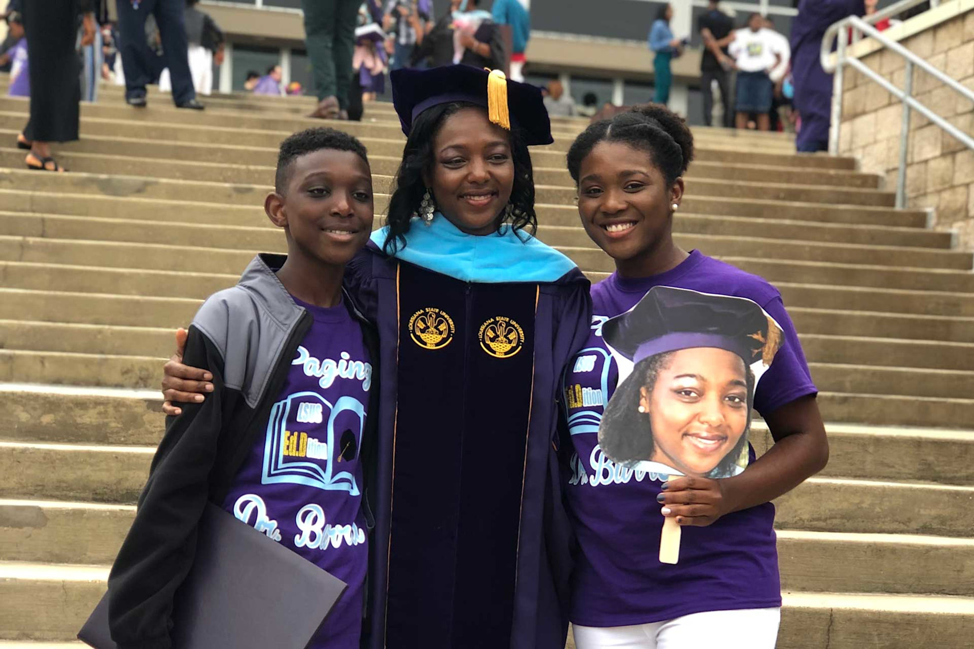 One of Cassidy Burrell’s biggest inspirations on her online graduate journey was her mom, who graduated with her Doctor of Education. (Photo provided)
