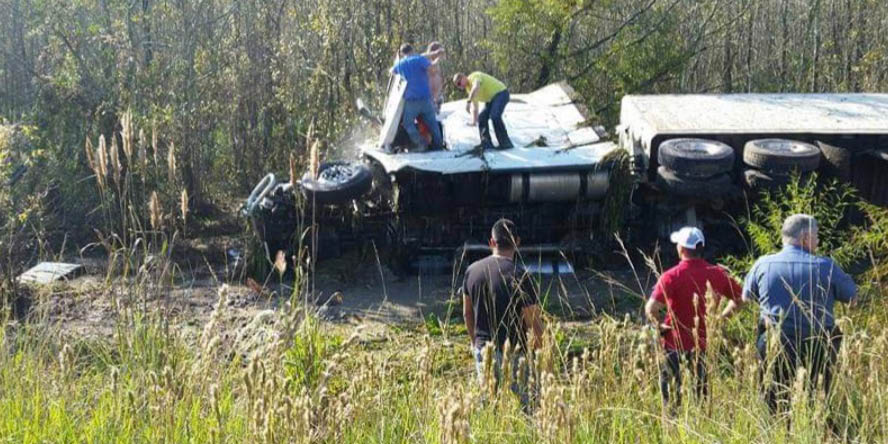 The day Dustin saved a driver from his crashed truck, he knew it was time to go back to school to study fire science and emergency management. (Photo provided)