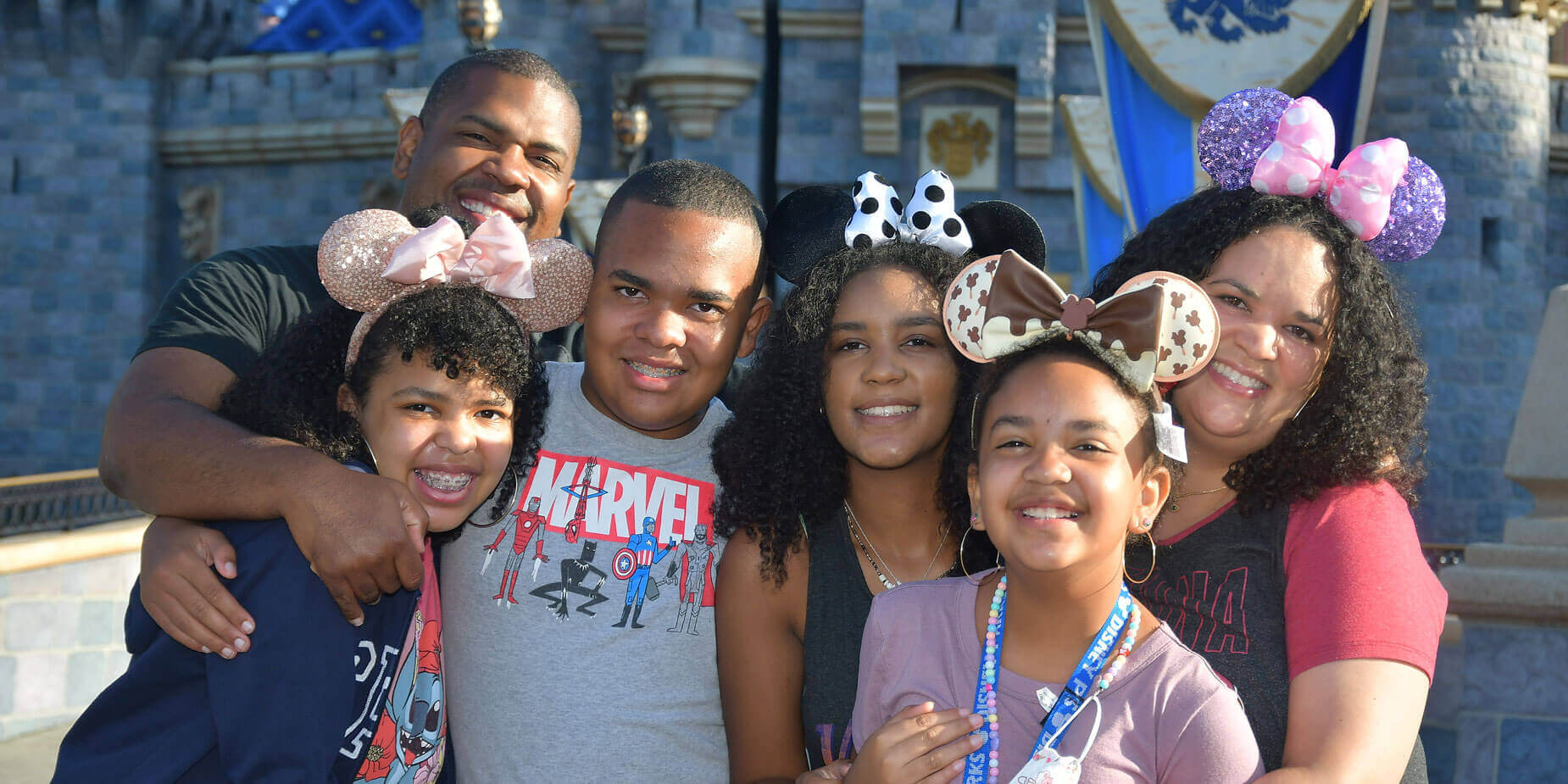 Dolan Williams and his family at Disneyland in Anaheim, California. (Photo credit: Dolan Williams) 