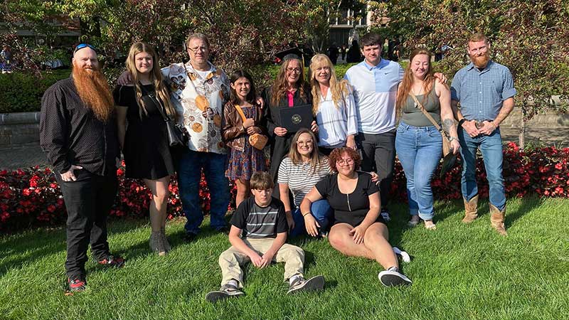 Shields felt overwhelmed with joy at graduation since her family could attend. She is proud to move forward for her daughter. (Photo provided)