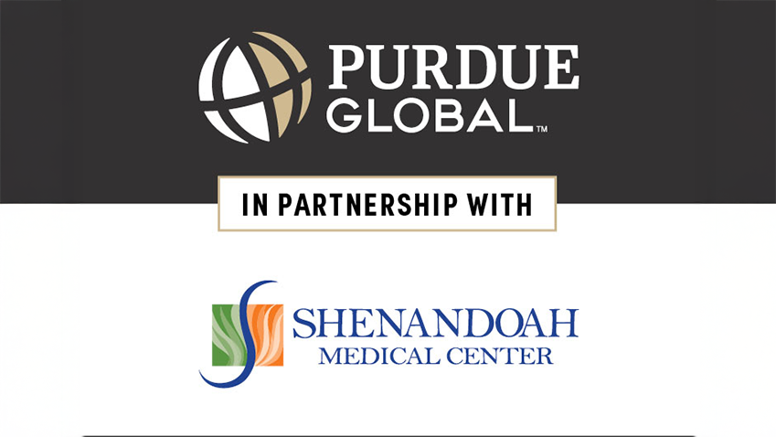 Purdue Global and Shenandoah Medical Center logos