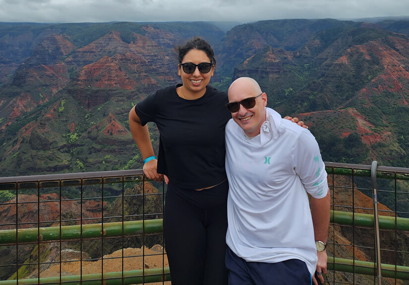 Kevin Kohn married his wife, Melissa, in 2023. They’re pictured on their honeymoon in Kauai. (Photo provided)