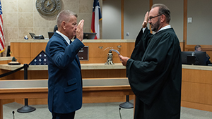 Nelson A. Locke was sworn in to the Texas state bar July 24 at the Collin County Courthouse. (Photo provided by Sherry Sutton)
