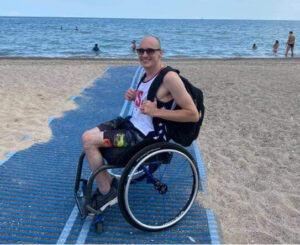 Vacationing at Bradford Beach in Milwaukee — one of only a few accessible beaches in the U.S. (Photo provided) 