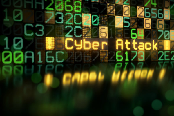 Computer code and the words Cyber Attack