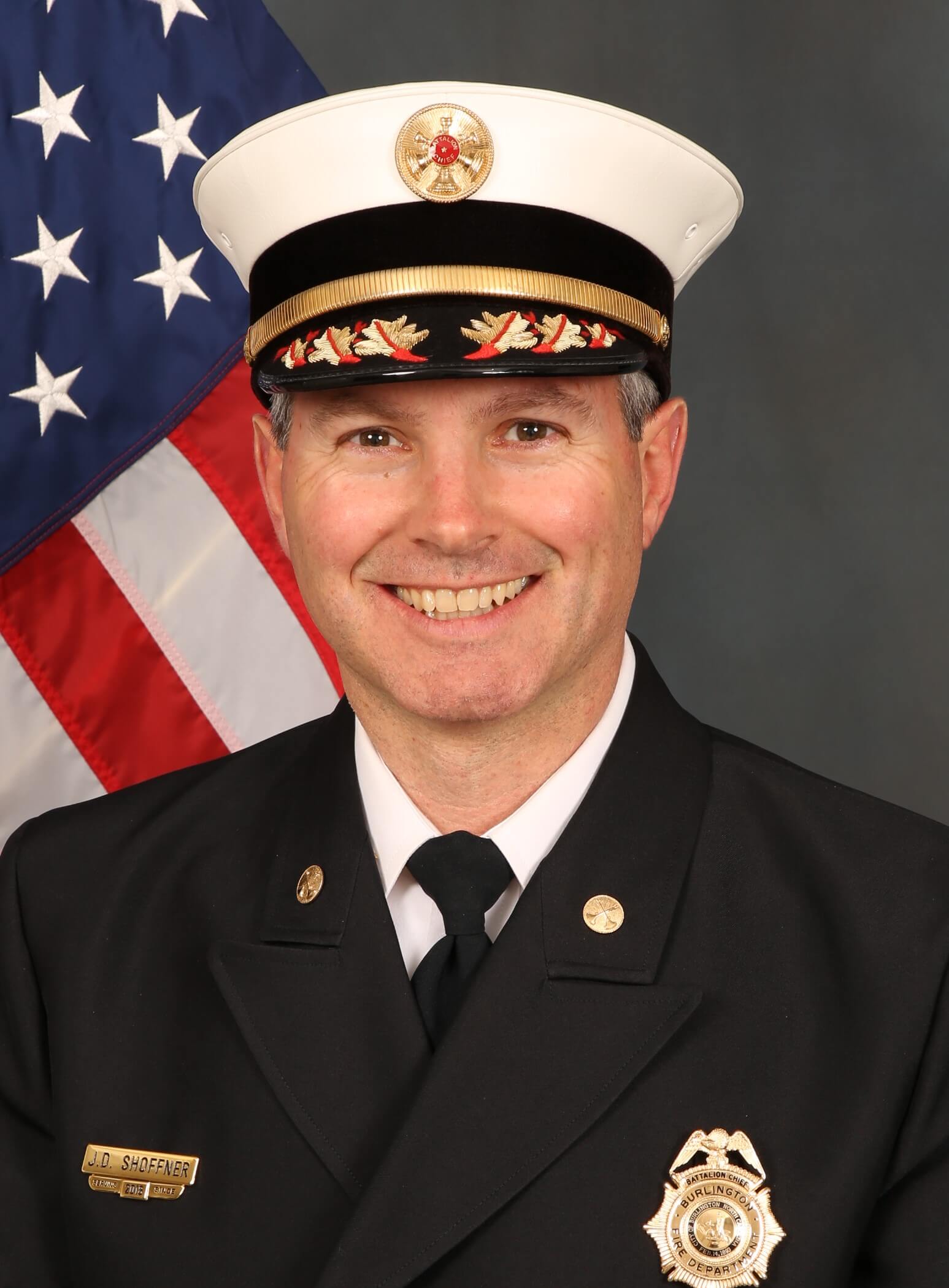 A Burlington Fire Department photo of Daniel Shoffner.