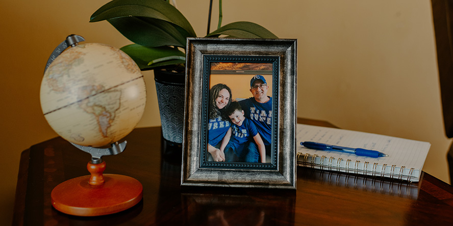 Alejandra Palma says Purdue Global has all the flexibility needed by a single mom whose family lives 5,000 miles away. (Purdue University photo/Kelsey Lefever) 