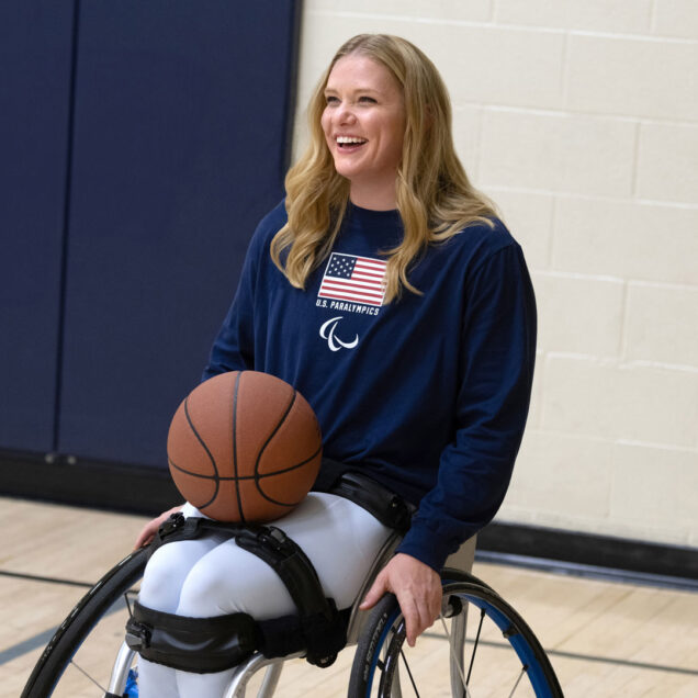 Hollermann finds joy in becoming a better version of herself every day. (Purdue University photo/John Underwood)