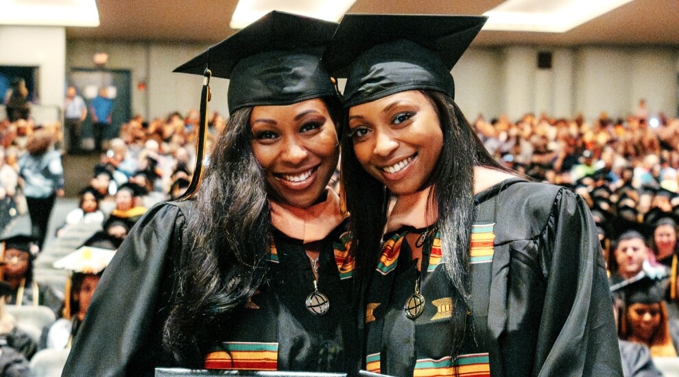 Purdue Global graduates Chrishana and Chrisha Jackson
