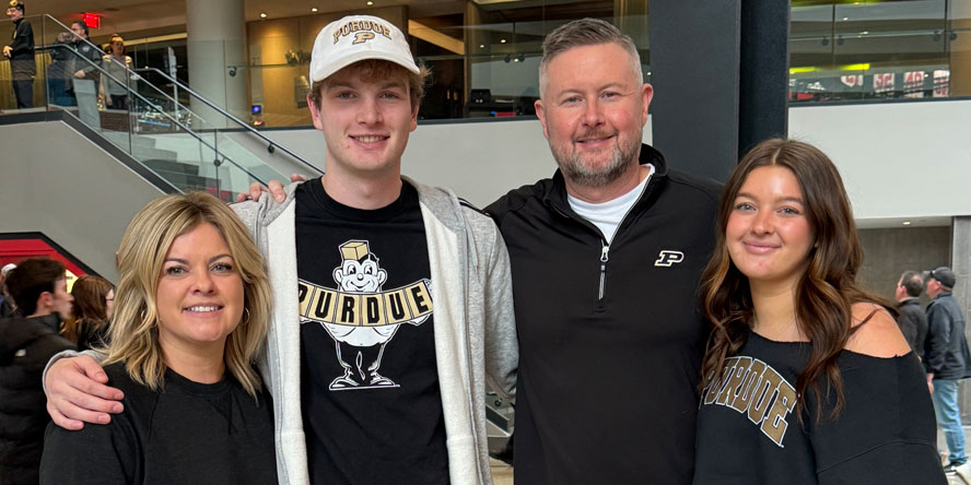 The Gray family traveled to Phoenix to witness history as the Boilermakers played in the NCAA Final Four. (Photo provided) 