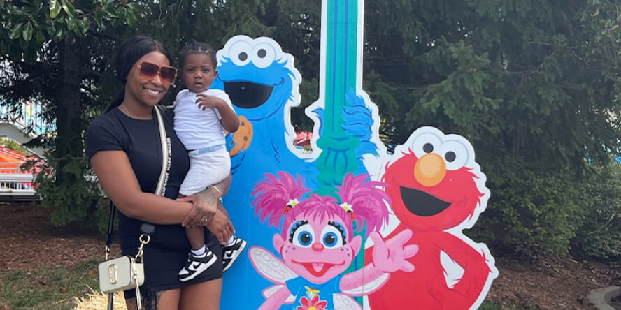 Chrishana Jackson with her oldest son, Pharaoh. (Photo provided) 