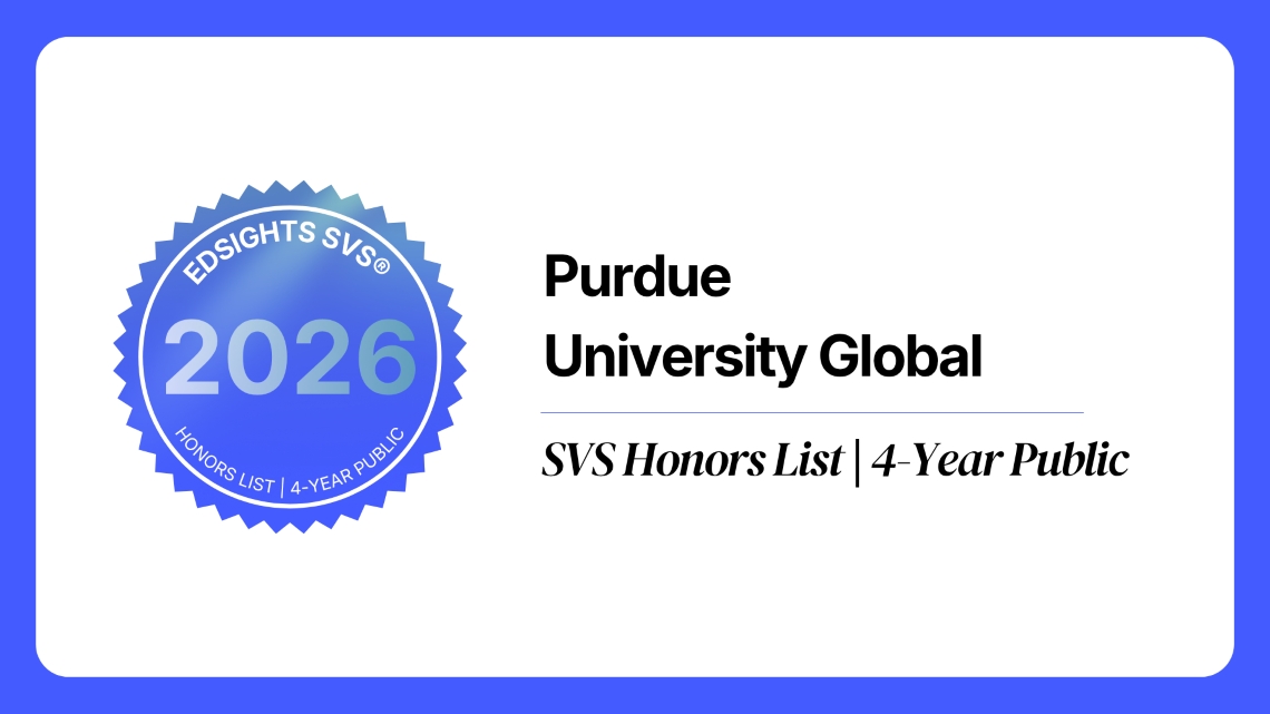 Alt: Purdue University Global SVS Honors List 4-year public