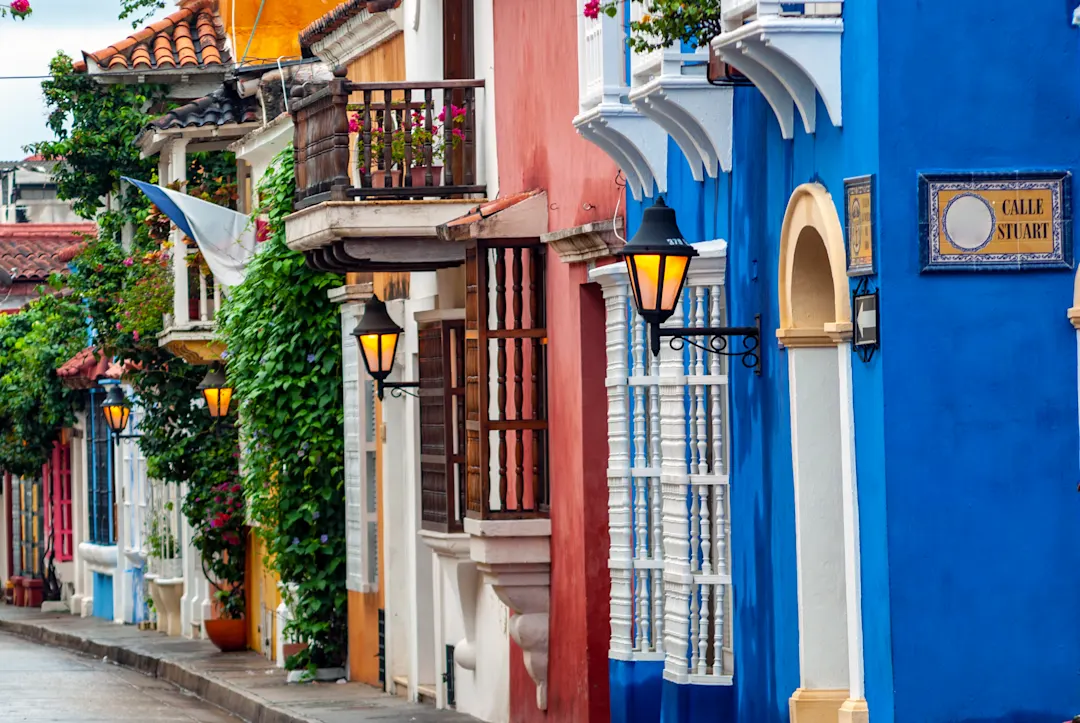 Suedamerika Kolumbin Cartagena Colourful houses Cartagena Colourful houses