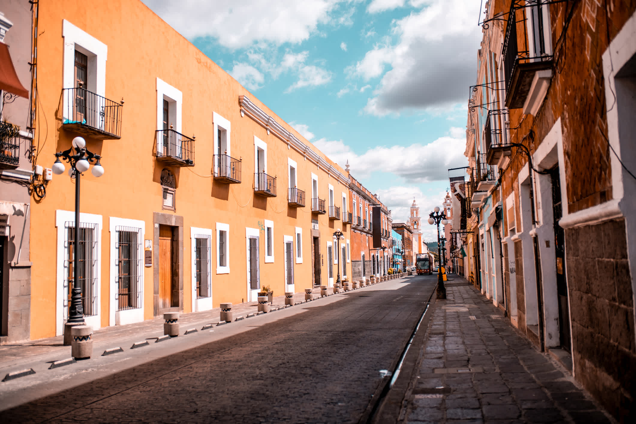 Promenade matinale dans Puebla, Mexique