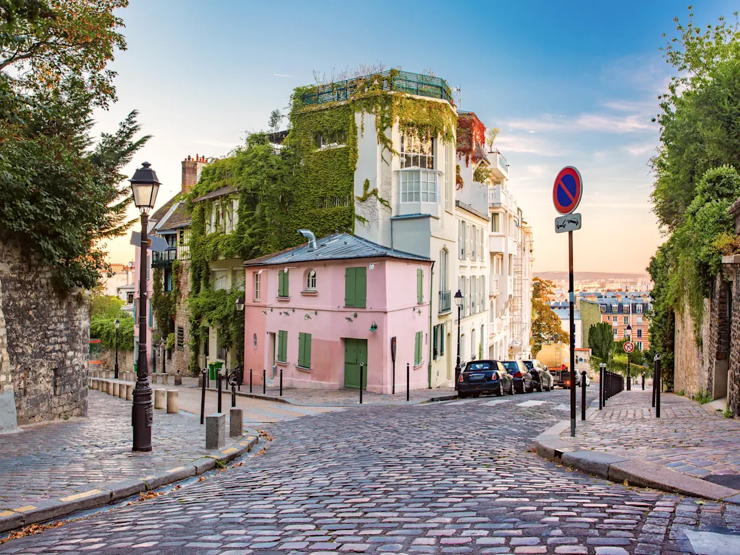 Europe, France, Paris, cobble streets