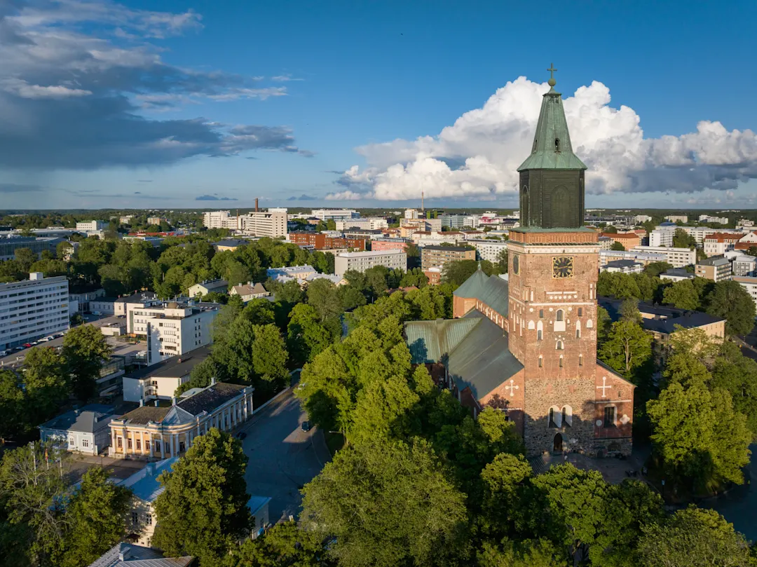 Architektur, Finnland, Altstadt, Ansicht aus erhöhter Perspektive, Archipel von Turku Architektur, Finnland, Altstadt, Ansicht aus erhöhter Perspektive, Archipel von Turku
