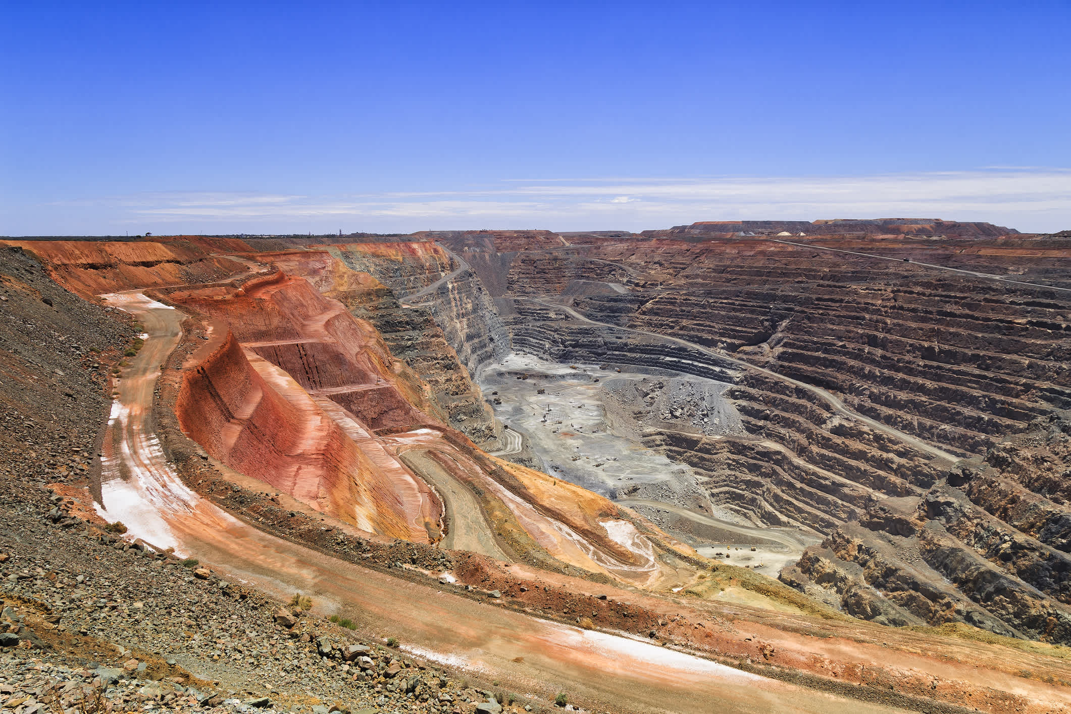 La plus grande mine d'or australienne à Kalgorlie, en Australie occidentale