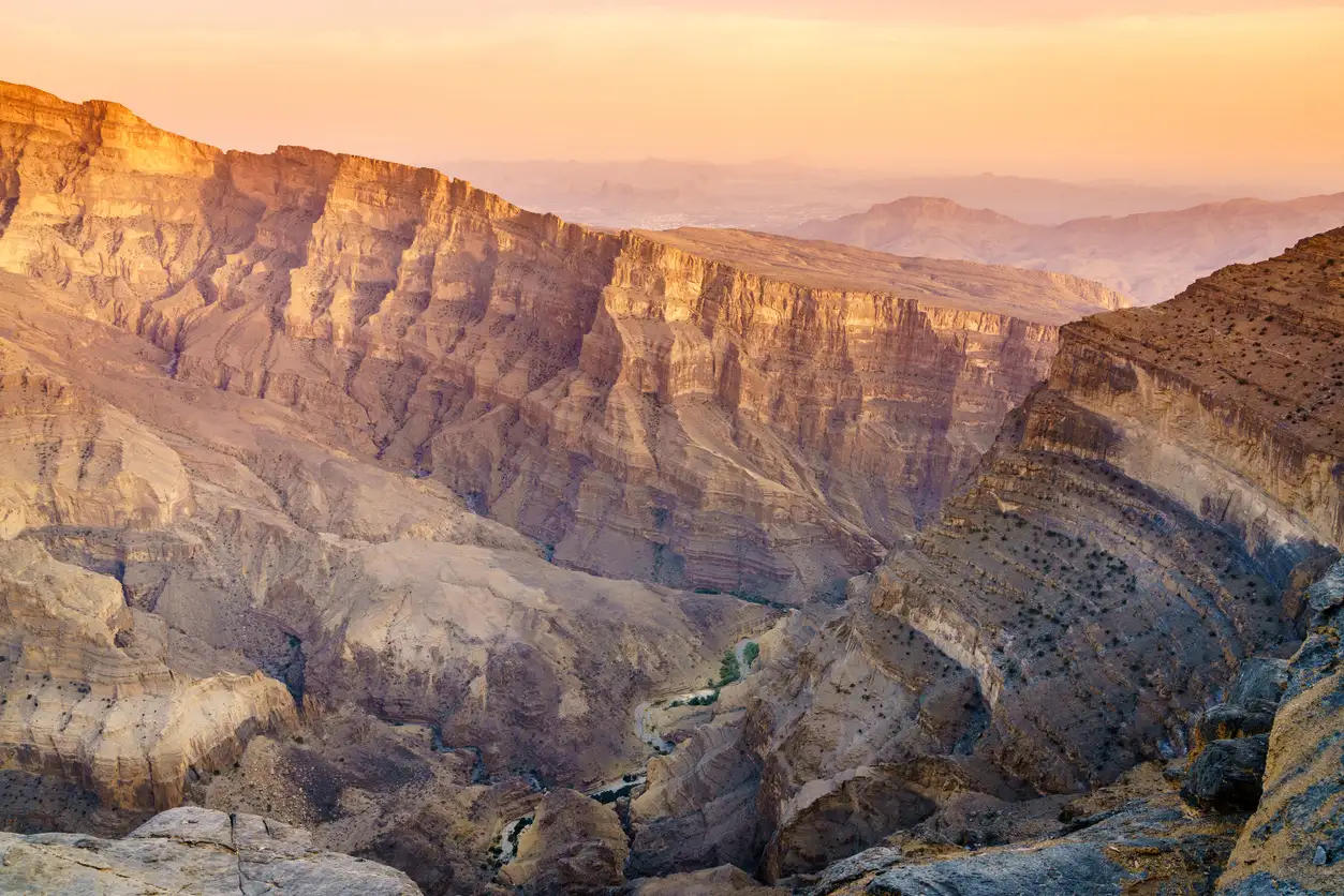 Der Grand Canyon Arabiens - Jebel Shams im Oman