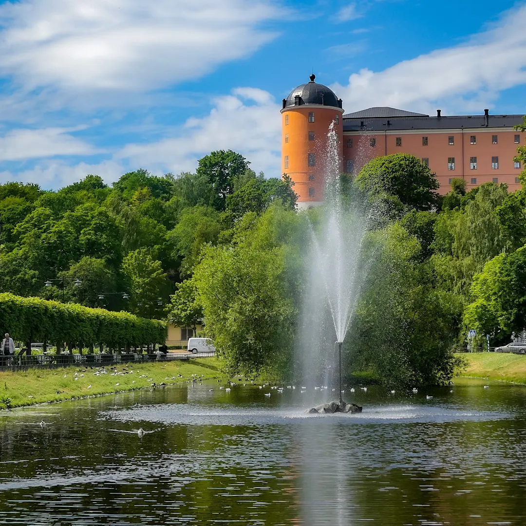 Uppsala, Wasser, Alt, Architektur, Außenaufnahme von Gebäuden Uppsala, Wasser, Alt, Architektur, Außenaufnahme von Gebäuden