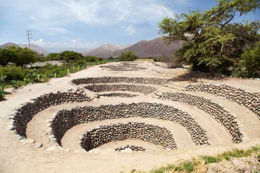 Aqueduc de Cantalloc à Nazca, Pérou