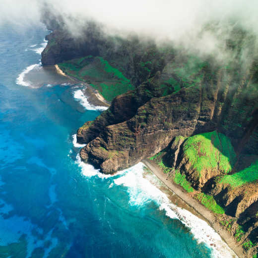 Côte Nā Pali, île de Kauai, Hawaï