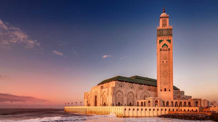 The Hassan II. Mosque in Casablanca Morocco