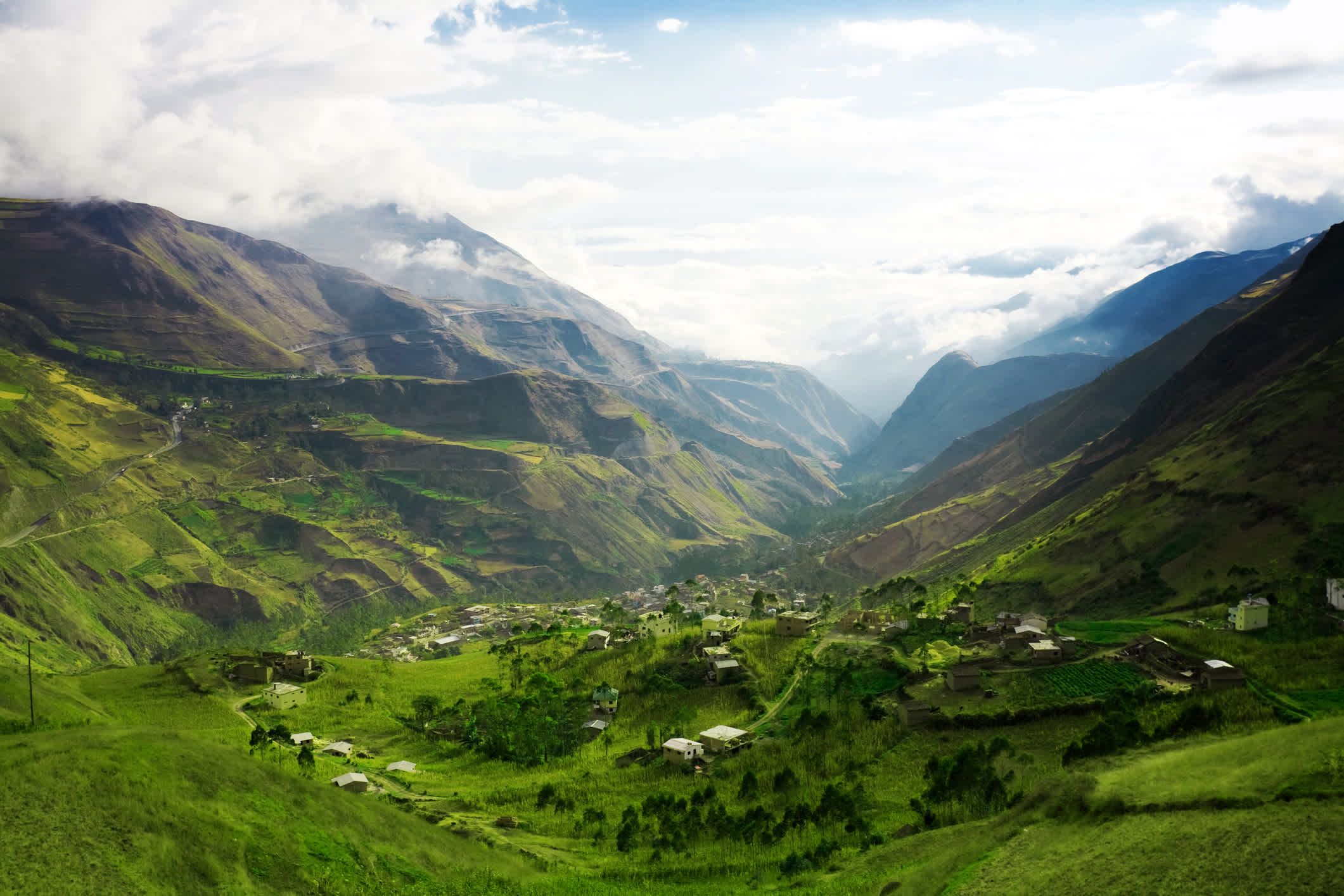 Berglandschaft in Ecuador.