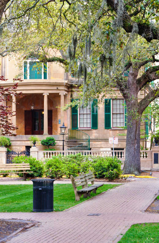 Majestätische Hause in Savannah
