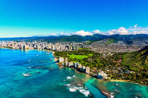 Erleben Sie bei Ihrem Honolulu Urlaub die Küstenlinie der Stadt