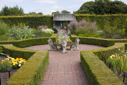 Kräutergarten in Hamilton Gardens, Neuseeland

