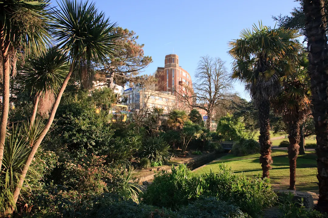 England, Bournemouth Lower Gardens in Bournemouth im Winter, England
