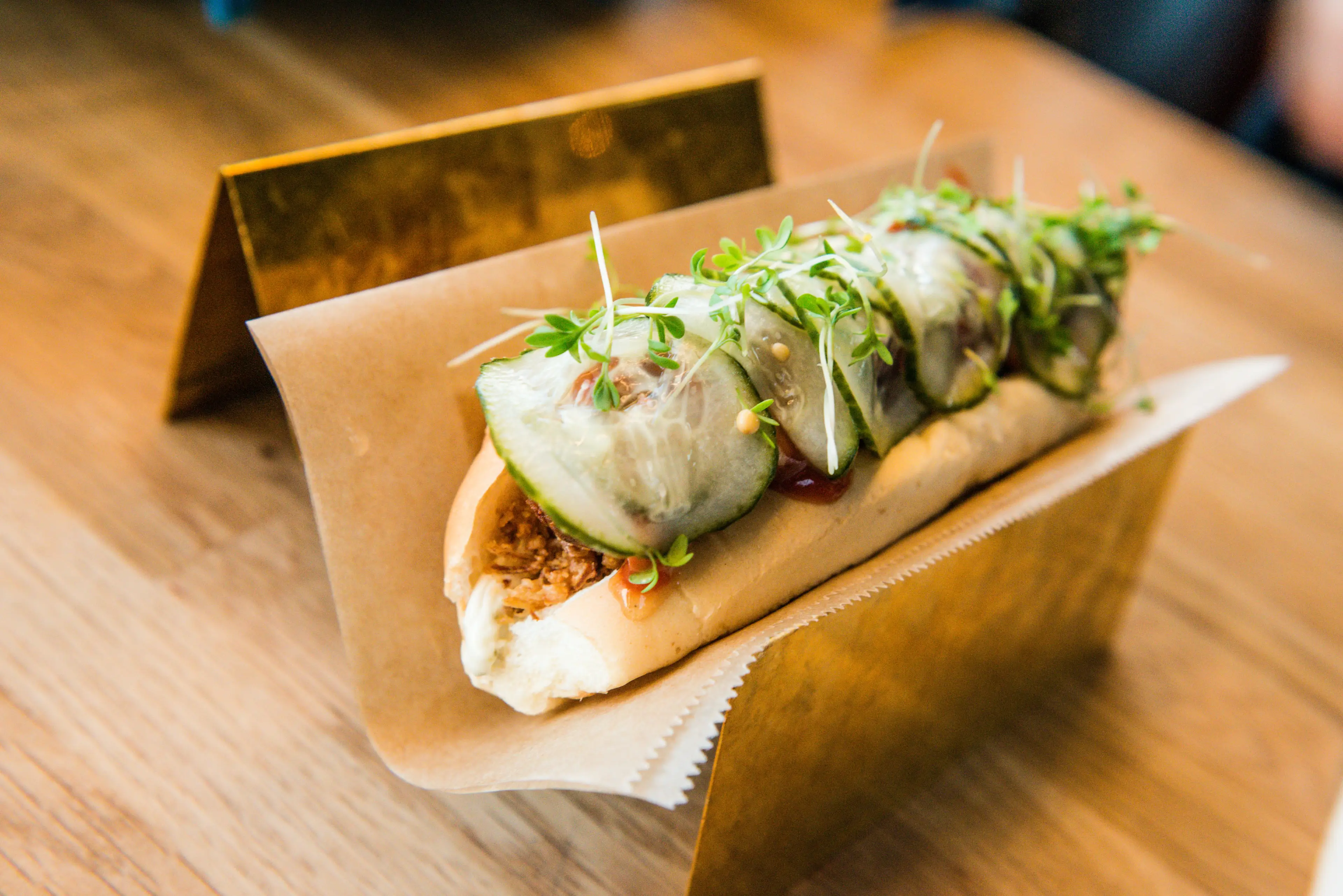 Hot dog, Island Traditionellen isländischen Stil vegane Hotdog
