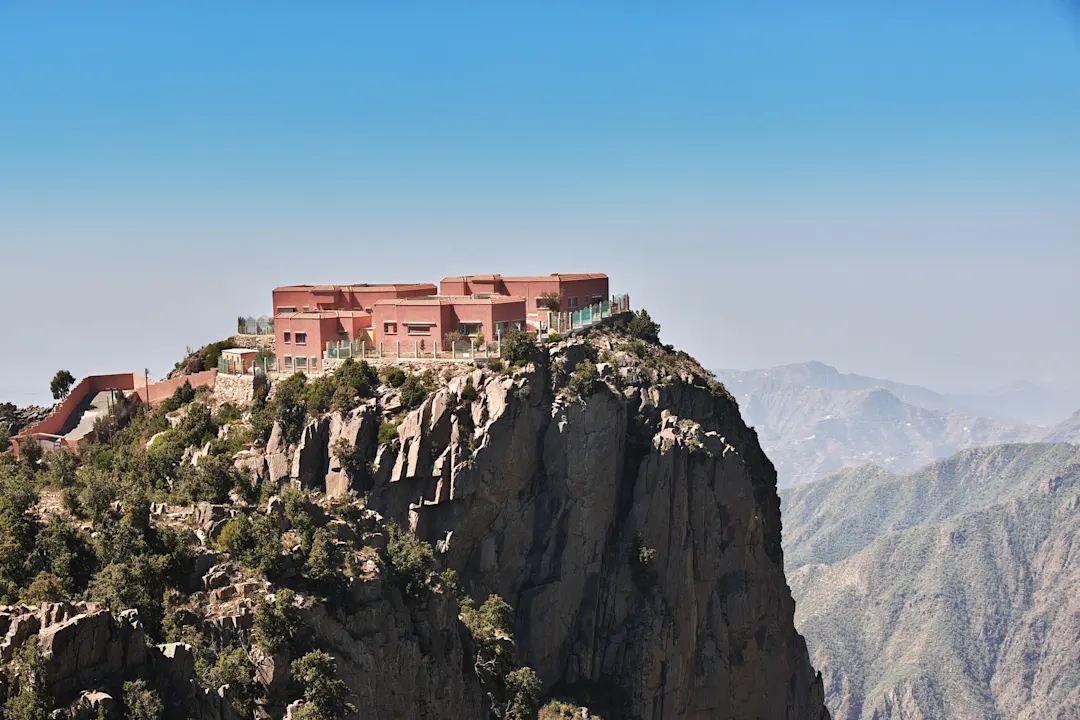Die Schlucht der Asir-Region, der Blick vom Aussichtspunkt, Saudi-Arabien