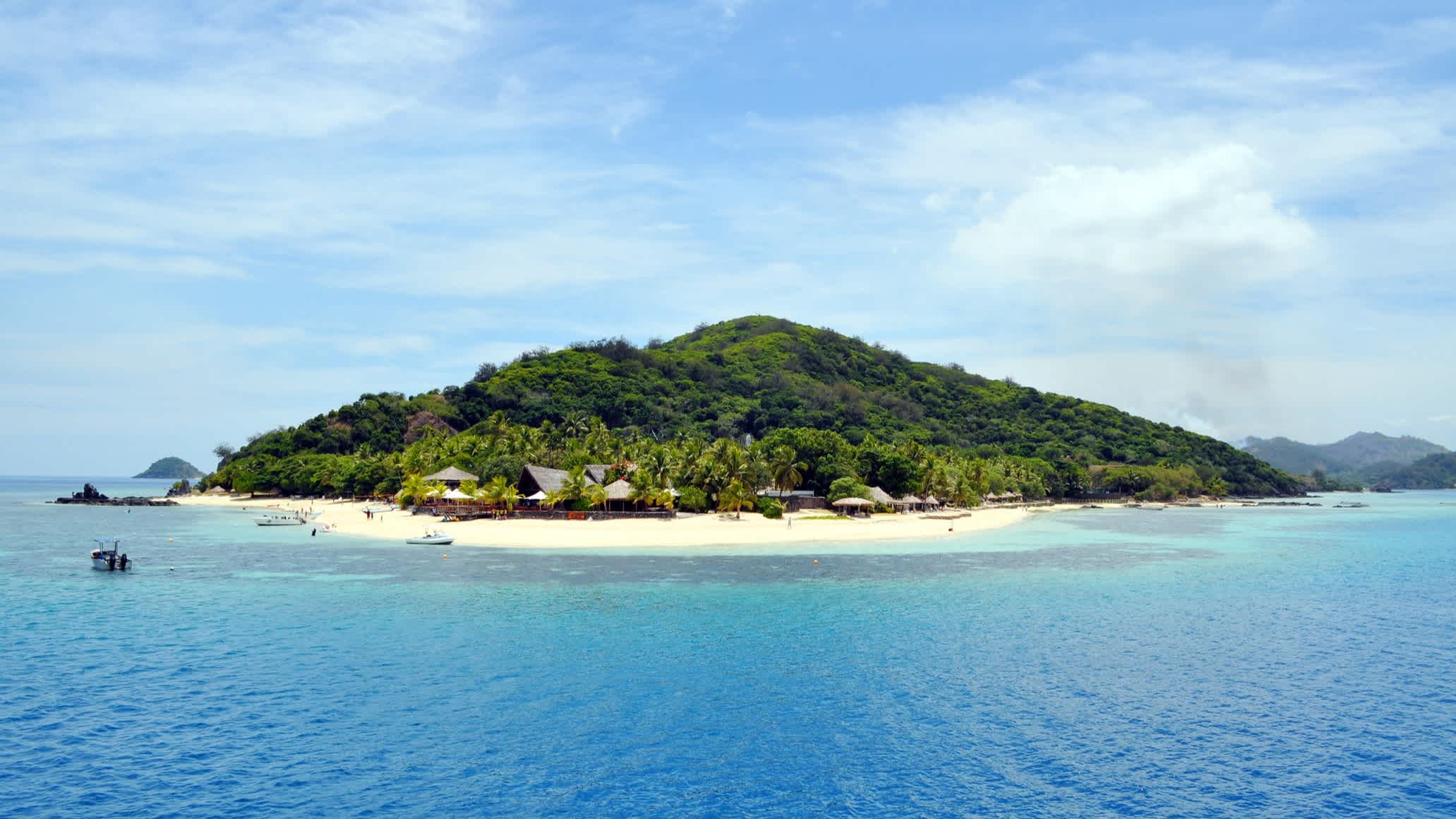 Blick auf eine Insel in Fidschi
