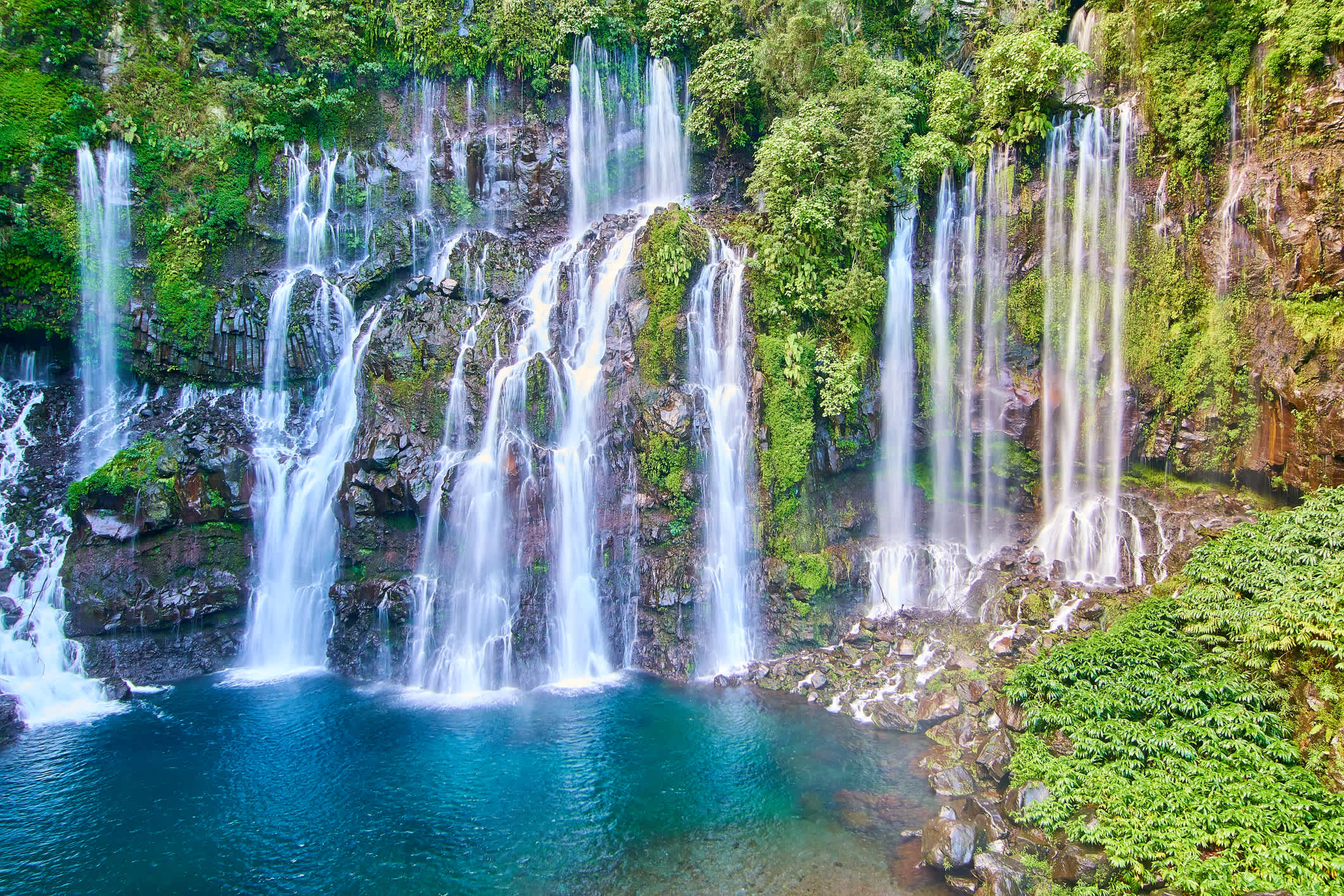 Insel Réunion, Französisches Übersee-Département, Mascarenen, Wasserfall, Kaskaden-Gebirge