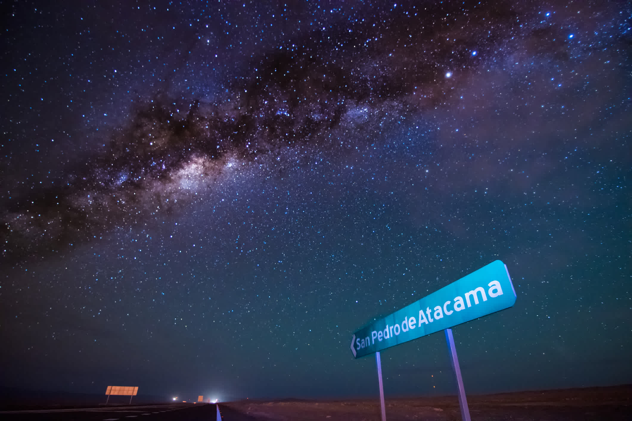 Nachthimmel in San Pedro de Atacama, Chile. 

