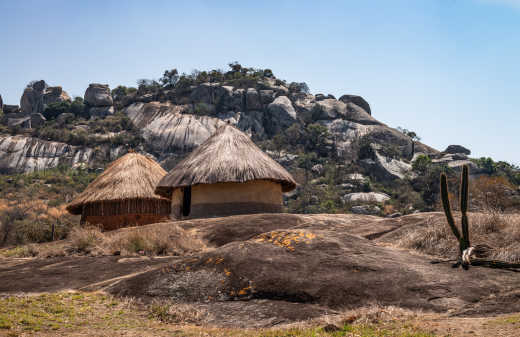 Traditionelles, afrikanisches Dorf, Südafrika

