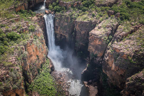 Jim Jim Waterfall in Kakadu National Park, located in the Northern Territory of Australia