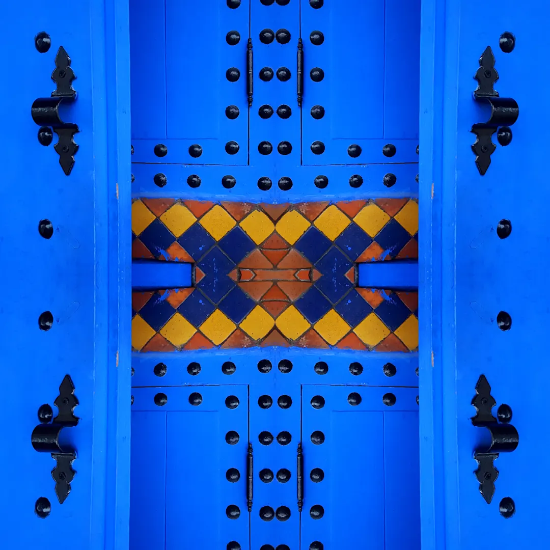 Afrika Marokko Marrakesch blue door Marrakesch blue door