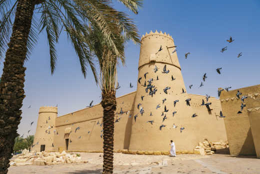 Al Masmak Fort im Zentrum von Riad, Saudi-Arabien.
